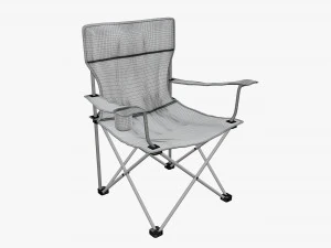 Folding camp armchair 3D Model