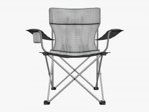 Folding camp armchair 3D Model