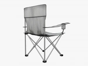 Folding camp armchair 3D Model