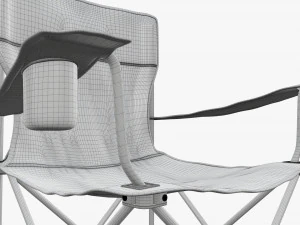 Folding camp armchair 3D Model