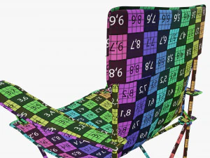 Folding camp armchair 3D Model
