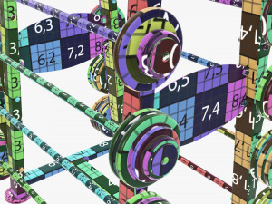Barbell set on rack 01 Model 3D