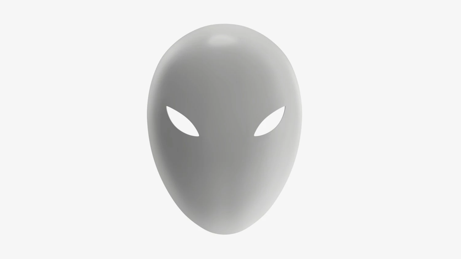 Blank mask 3D Model .c4d .max .obj .3ds .fbx .stl .blend 