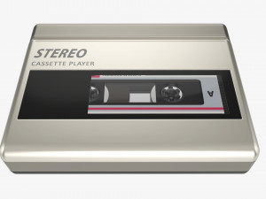 Cassette tape player Model 3D