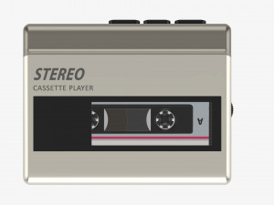 Cassette tape player Model 3D