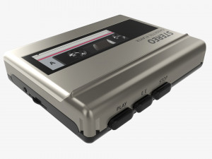Cassette tape player Model 3D