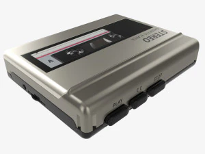 Cassette tape player 3D Model