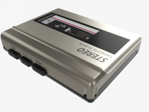 Cassette tape player Model 3D