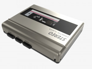 Cassette tape player Model 3D