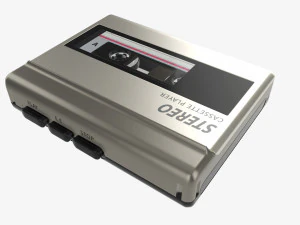 Cassette tape player 3D Model