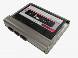 Cassette tape player Model 3D