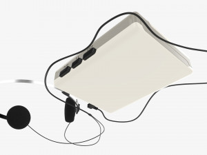 Cassette tape player with headphone 3D Model