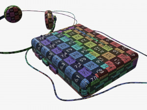 Cassette tape player with headphone 3D Model