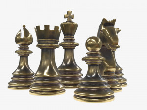 Chess pieces 3Dモデル