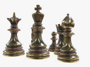 Chess pieces 3Dモデル