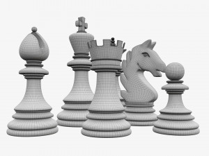 Chess pieces 3Dモデル