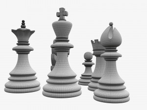 Chess pieces 3Dモデル