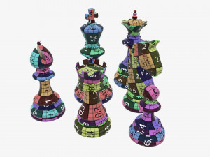 Chess pieces 3Dモデル