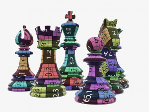 Chess pieces 3Dモデル