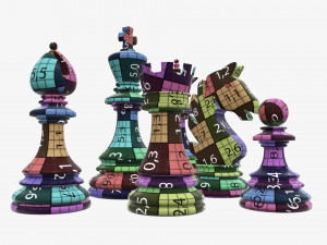 Chess pieces 3Dモデル
