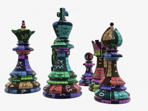 Chess pieces 3Dモデル