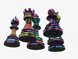Chess pieces 3Dモデル