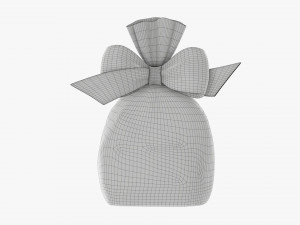 Clear bag with bow and sweeties 02 Modelo 3D