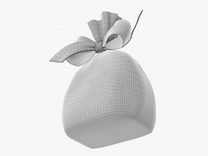 Clear bag with bow and sweeties 02 Modelo 3D