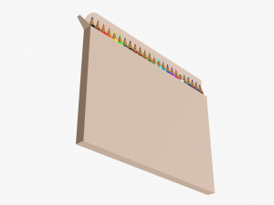 Colored pencil box 01 Modelo 3D