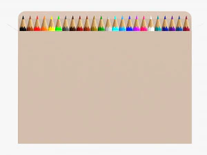 Colored pencil box 01 3D Model