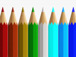 Colored pencil box 01 3D Model