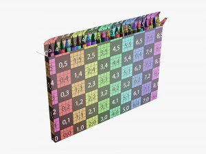 Colored pencil box 01 3D Model