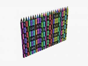 Colored pencil box 01 Modelo 3D