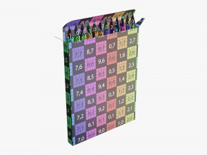 Colored pencil box 02 3D Model