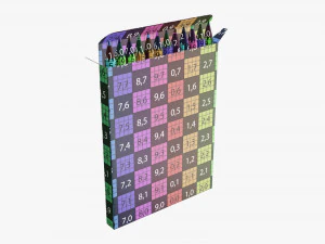 Colored pencil box 02 3D Model