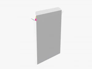 Colored pencil box 02 with window 3D Model