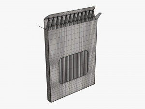 Colored pencil box 02 with window Modèle 3D