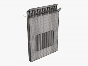 Colored pencil box 02 with window 3D Model