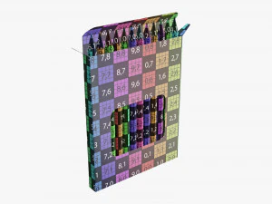 Colored pencil box 02 with window 3D Model