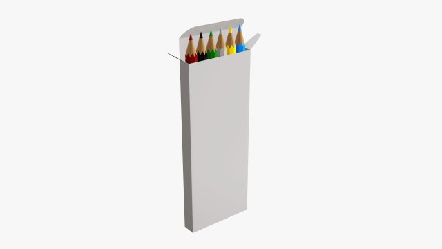 Colored pencil box 03 Modelo 3D .c4d .max .obj .3ds .fbx .stl .blend 