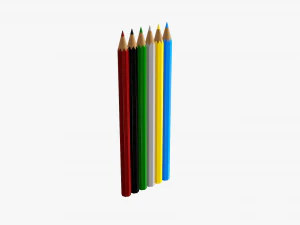 Colored pencil box 03 3D Model