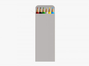 Colored pencil box 03 Modelo 3D