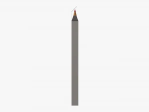 Colored pencil box 03 3D Model