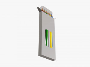 Colored pencil box 03 with window Modelo 3D
