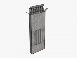 Colored pencil box 03 with window Modelo 3D