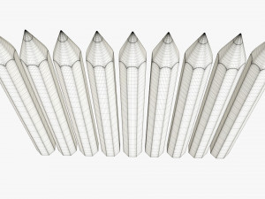 Colored pencil set Modelo 3D