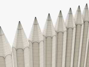 Colored pencil set Modelo 3D