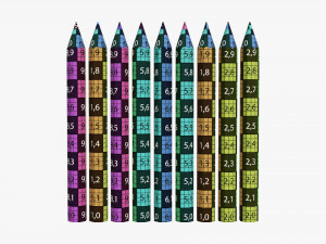 Colored pencil set Modelo 3D