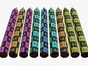 Colored pencil set Modelo 3D