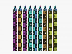 Colored pencil set Modelo 3D